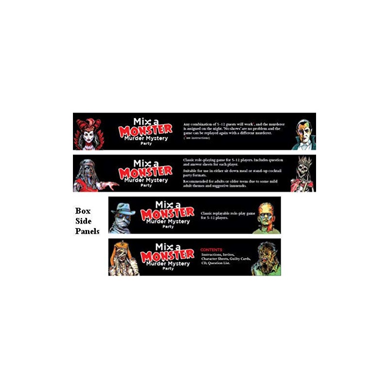 Mix a Monster Murder Mystery Party Game