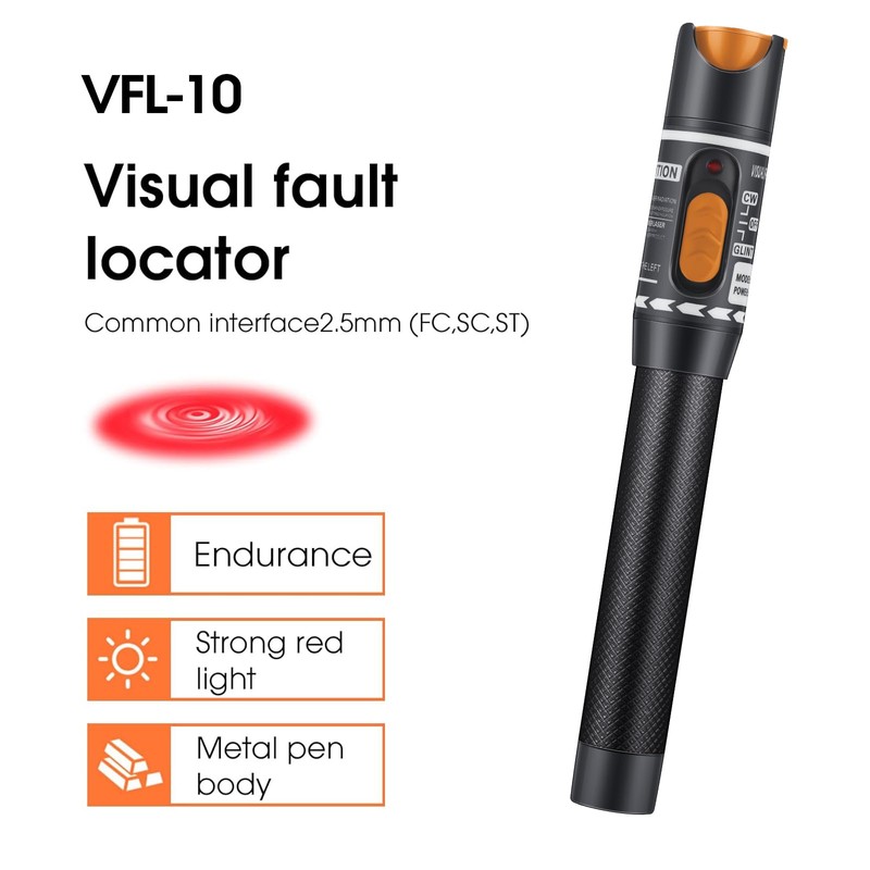 Fiber Optic Cable Troubleshoot Kit, Testing Both Singlemode and Multimode