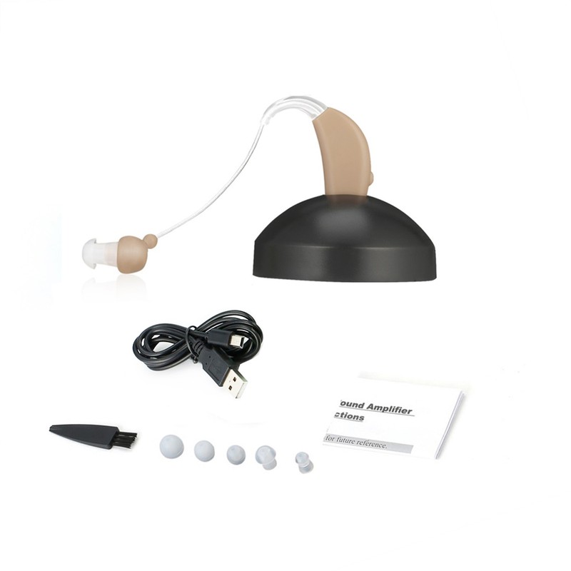 Sound Amplifier Mini Rechargeable Ear Back Type Hearing Sound Amplifier