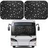 Moukeren 2 Pcs RV Windshield Sun Shade Foldable RV Window