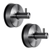 JOMOLA Suction Cup Hook, Black Wall Hook, Waterproof Wall Hook,