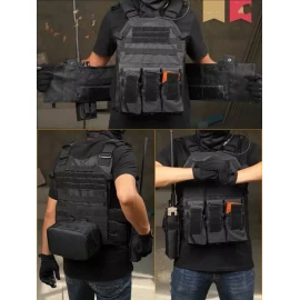 BOSSCO Chaleco Tactico Militar Paintball Airsoft Gotcha Policia