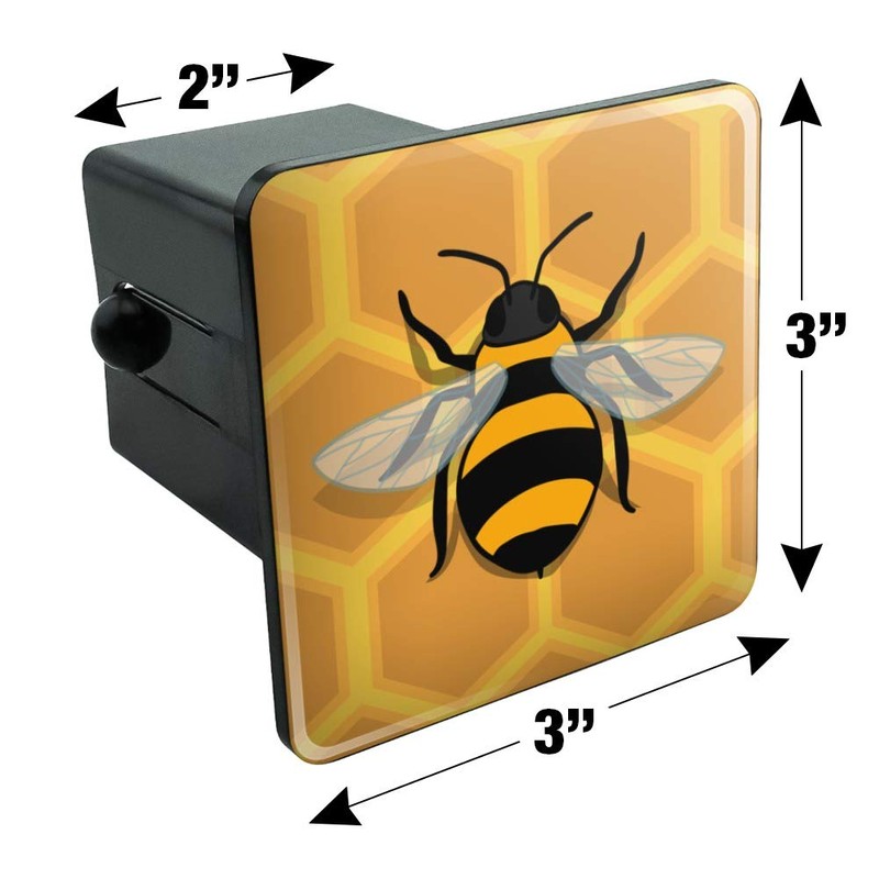 GRAPHICS & MORE Bee on Honeycomb Tow Trailer Hitch Cover