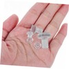 Gadpiparty 50pcs Transparent Rubber Bumpers with Stem Slip Pads for