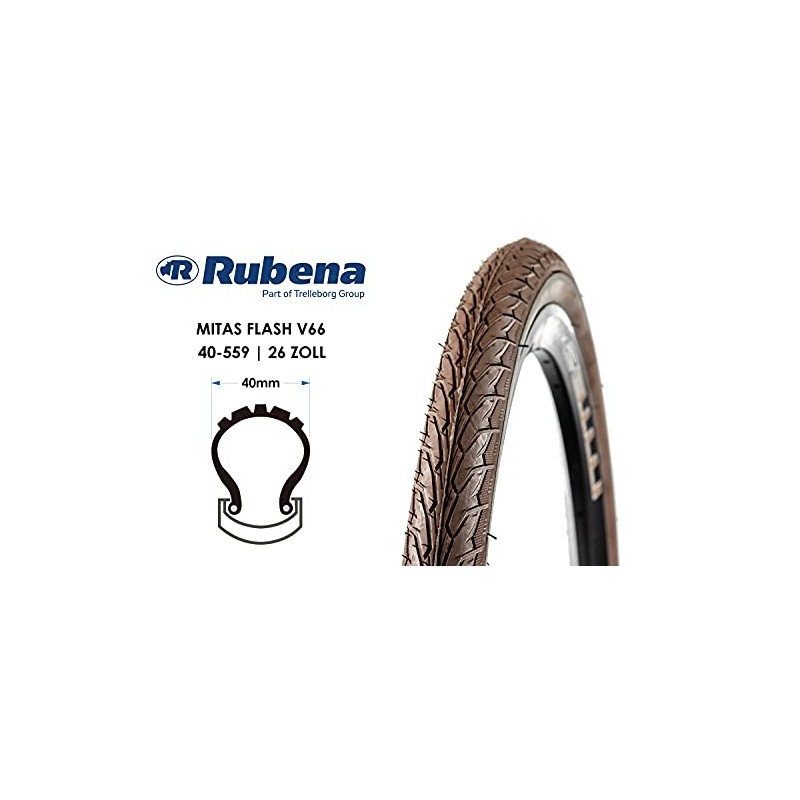 Mitas Flash V66 26 Inch Bicycle Tyres 26 x 1.50