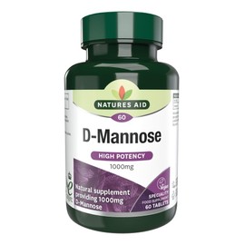 Natures Aid D-Mannose 1000mg (Suitable For Vegans), 60 Count (Pack of 1)