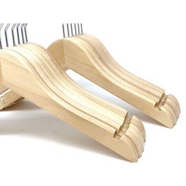 Kids Hangers (Natural Wood, Baby/Toddler Hangers NB-4T)