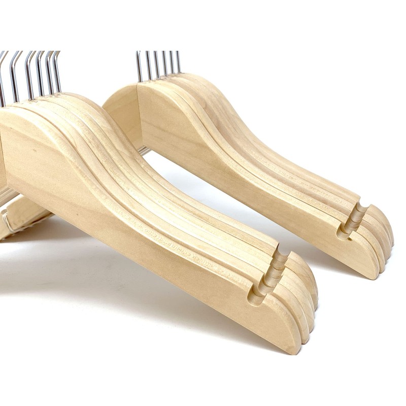 Kids Hangers (Natural Wood, Baby/Toddler Hangers NB-4T)