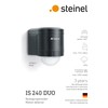 Steinel 602710 Motion IS 240, black, passive infrared, energy efficient,