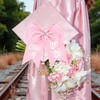 Class of 2026 Graduation Bow - Pink Sparkling Graduation Cap