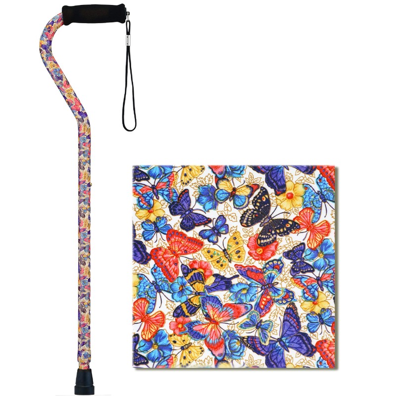 NOVA Medical Products Designer Heavy Duty Walking Cane with Offset