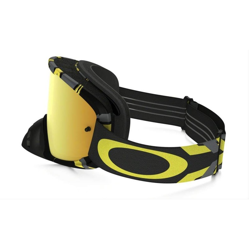 Oakley O2 XM Men's Goggles (Intimidator Gunmetal Yellow Frame/24K Iridium)