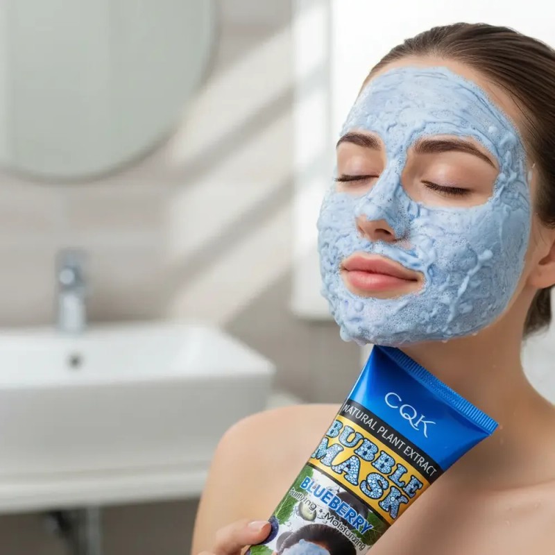 Mascarilla Facial Blue Berry Burbujeante Coreana 120ml Skin