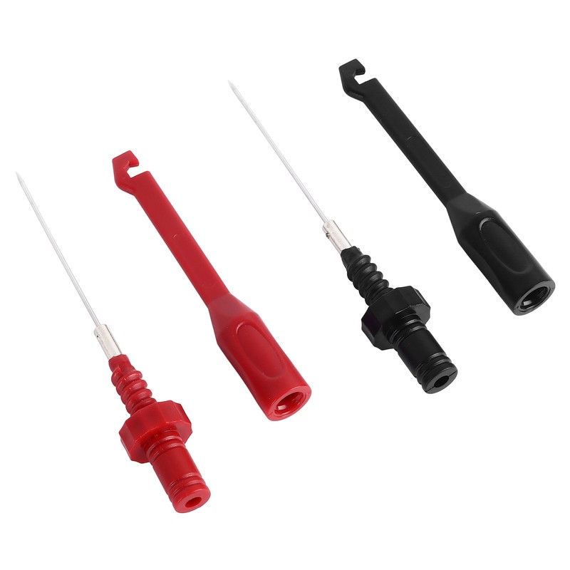 4mm Dual Banana Plug Test Leads with Repair Testing Hooks