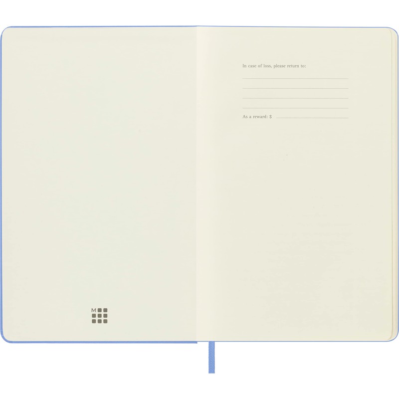 Moleskine - Classic Notebook, Plain Notebook, Hard Cover and Elastic