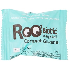 ROOBiotic Energy Ball Kokos + Guarana (bio, roh, vegan) probiotische Rohkost-Kugel