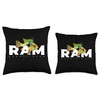 JRRTS German Blue Ram Cichlid Aquarium Fish Keeper Throw Pillow,