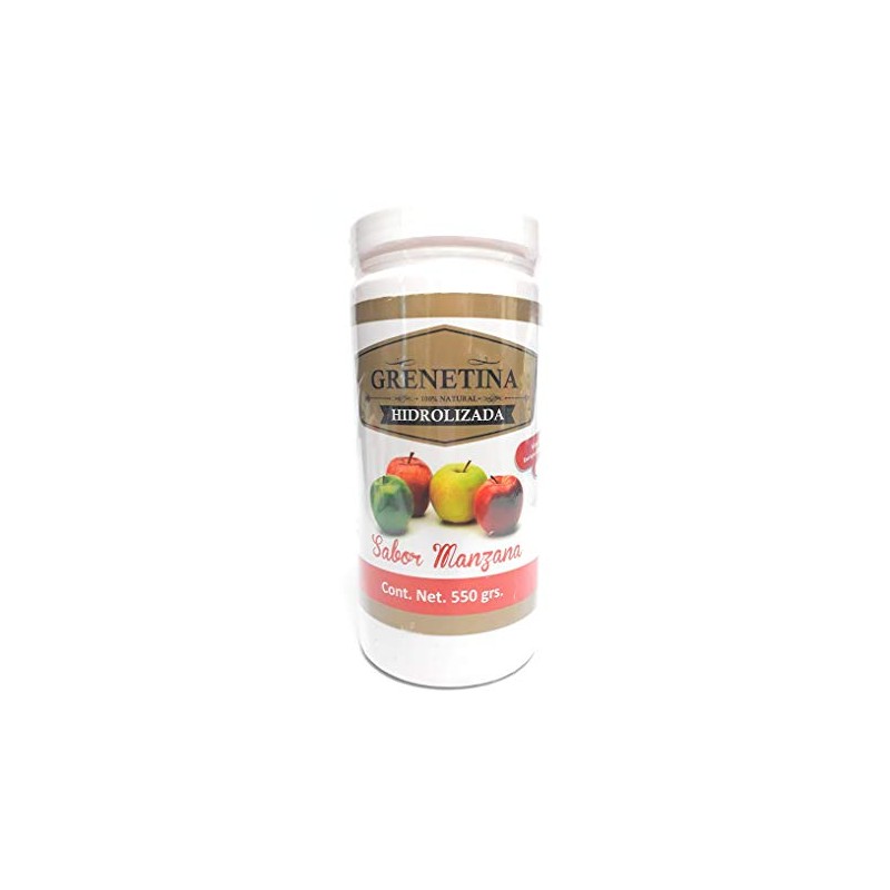 Pretty Bee NNUTRITION, Grenetina Hidrolizada, Sabor Manzana, 550 grs.