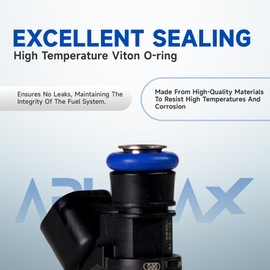 APLEDAX Fuel Injector Fit for:/Ford F150 Edge 2011-2015 2011-2016 Explorer, for:/Mustang Transit-150 250 350, for:/Lincoln 2011-2018 MKX 3.7L V6 MKS MKT MKZ 0280158191, FJ1116, Black