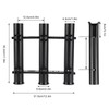 Outdoor Fishing Vertical 3‑Link Fishing Rod Rack Storage Holder Pole