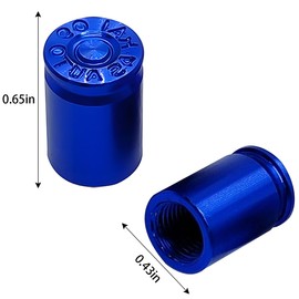 Bittwee Car Wheel Tire Valve Stem Caps, 4PCS Aluminum Alloy Car Air Stem Cap, Dustproof Tire Valve Stem Covers for Men and Women, Car Accessories for SUV, Trucks, Bikes, Motorcycles