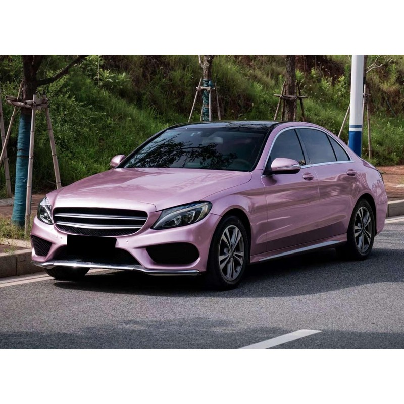 Super Gloss Metallic Passion Pink Automotive Vinyl Wrap Car Vehicle