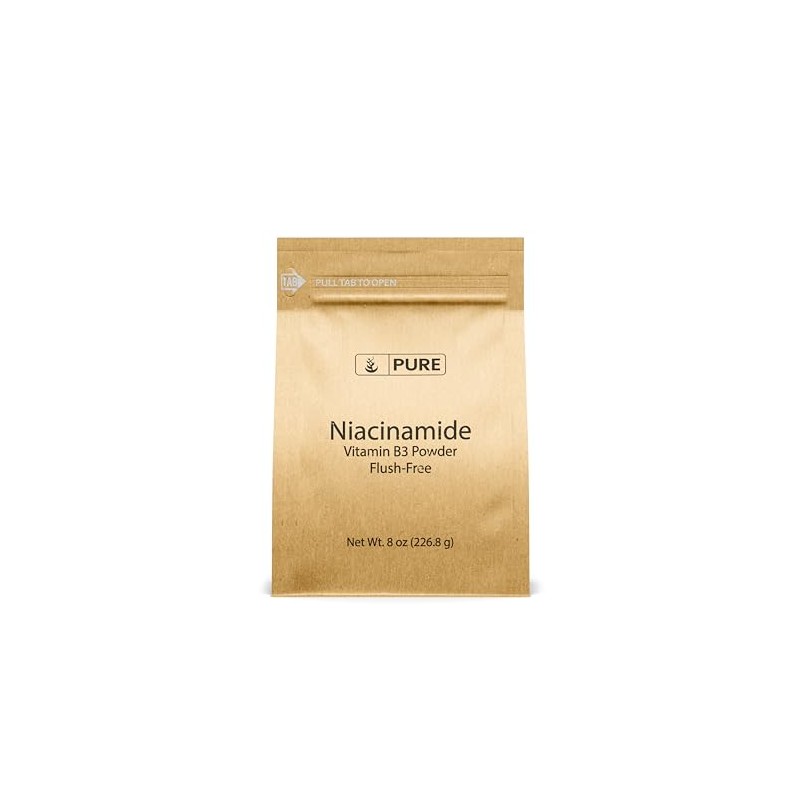 PURE ORIGINAL INGREDIENTS Niacinamide (8oz) Flush-Free Vitamin B3 Powder, Dietary