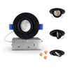 Aosclex 3 Inch 5CCT Gimbal LED Recessed Lighting with Jbox,