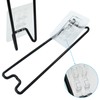 Rierdge 5Pcs Black Self Adjustable Picture Easel Stand Metal Self