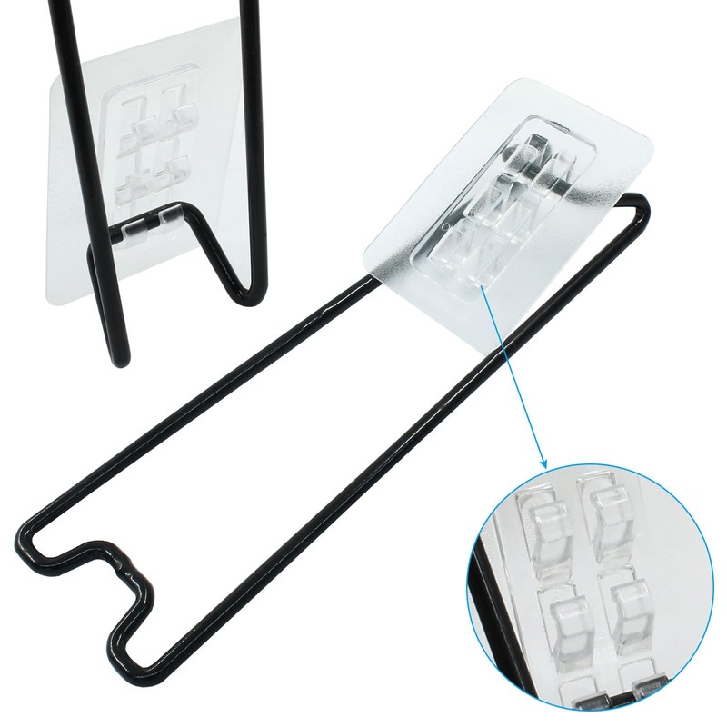 Rierdge 5Pcs Black Self Adjustable Picture Easel Stand Metal Self