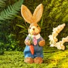 Children DIY Straw Bunny Set Parent Child Straw Rabbit Handmade
