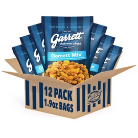 Garrett Popcorn Garrett Mix,​ Cheese and Caramel Gourmet Popcorn, Gluten Free, Sweet and Salty Snack Bags, Popped Popcorn Bags - 1.9 Ounce (Pack of 12)