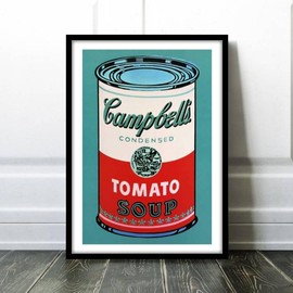 Andy Warhol Campbell Framed Poster aoipro (Green)