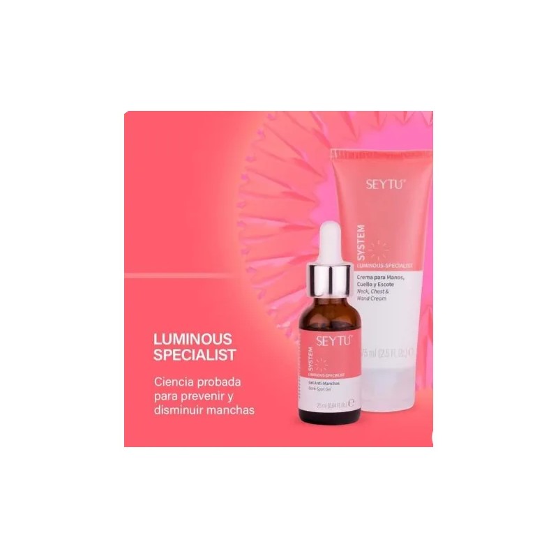 System Luninous Gel Facial Anti-manchas, Crema:manos, Cuello Mixta Noche