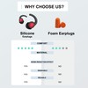 WUTAN Ear Plugs for Sleeping, 2 Pairs-Flexible and Comfortable Noise