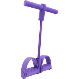 2 tubos de pedal de pie para tirar de la cuerda elástica para sentarse abdominal, equipo de entrenamiento de fitness