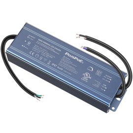 300W Dimmable Led Driver, AC 110V to DC 12V Transformer, 5-in-1 Dimming: ELV/MLV/TRIAC / 0-10V / 1-10V / 10V PWM/Potentiometer, Waterproof IP67 and UL Listed
