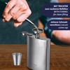 Westmark Pocket Hip Flask with Mini Funnel + 4 Cups