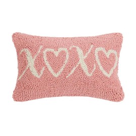 Peking Handicraft 30JES1584C12OB XOXO Hook Pillow, 12-inch Length