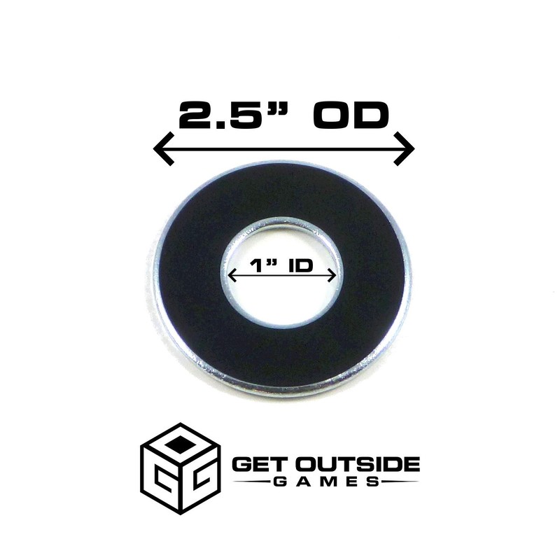 Get Outside Games 4 Neon Fluorescent VVashers - Washer Toss/Washer