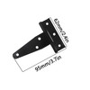 FGen 10pcs 3-inch Galvanized T-Shaped & Triangular Hinge Door