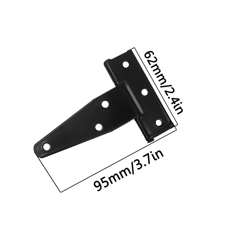 FGen 10pcs 3-inch Galvanized T-Shaped & Triangular Hinge Door