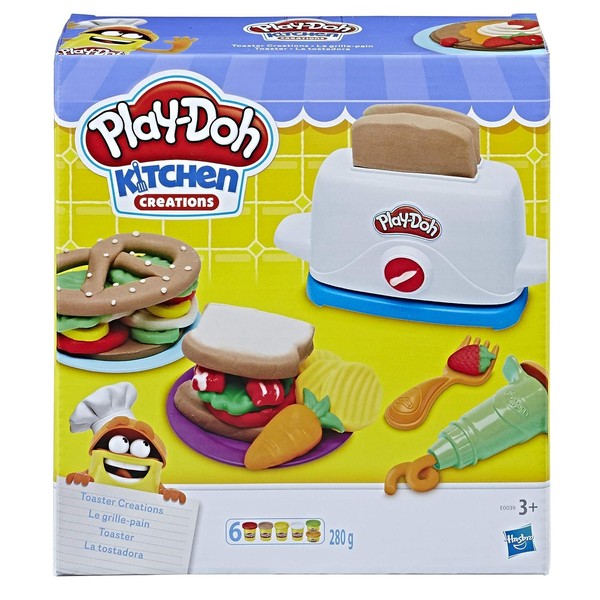 Play-Doh PLAYDOH E0039EU4 Kitchen Toaster Creations, Multicolor