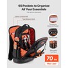VEVOR Tool Backpack, 65 Pockets, Heavy-duty Tools Storage Organizer Work