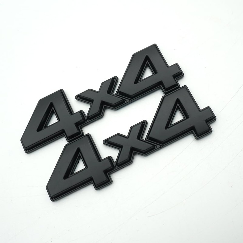 2Pc 4X4 Decal Fender Tailgate Emblem Badge 3D Nameplate Trunk