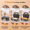 CHEFJOY 3 in 1 Sandwich Maker, 1082W Waffle Maker with