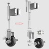 Homhoo Spring Loaded Gate Casters 4” Heavy Duty Gate Caster