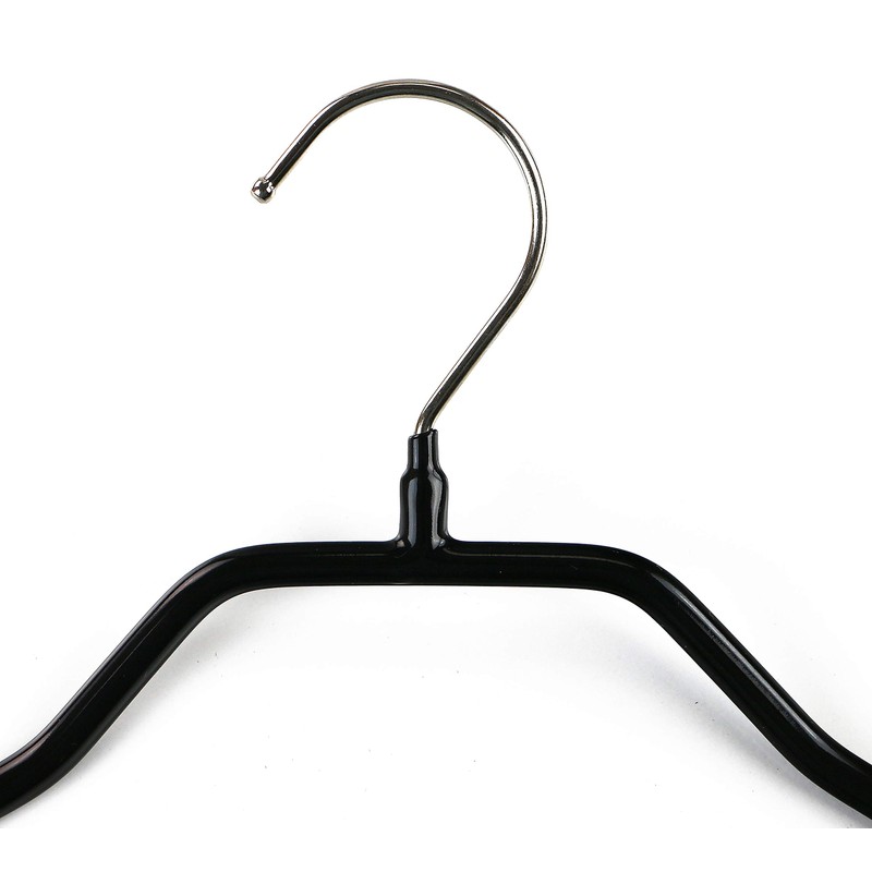 Mawa Extra Wide Jackets Clothing Hanger, Pack of 5, Black