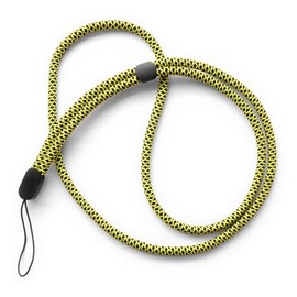 trage.band® Long Adjustable Neck Strap Black/Yellow