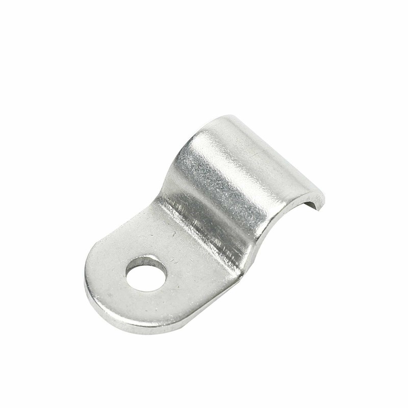 BACLAUGH 12pcs 3/16" Stainless Steel Brake Line Clamp & Screw